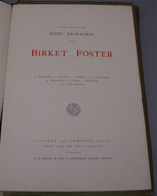 A set of 17 Miles Birket Foster engravings